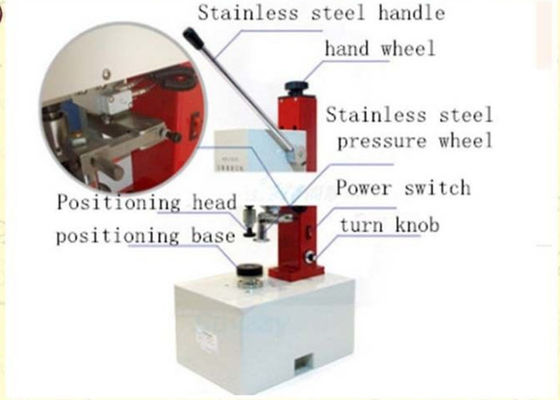 Máquina de friso do tubo de ensaio semi automático farmacêutico de alumínio de alta qualidade do equipamento de fabricação da tampa